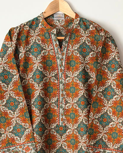 Printed lawn - Limelight