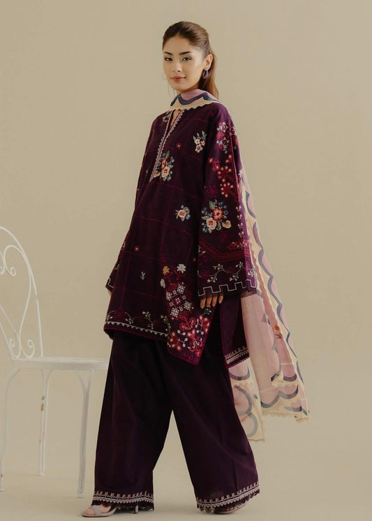 Lawn embroidered suit- Zara Shahjahan