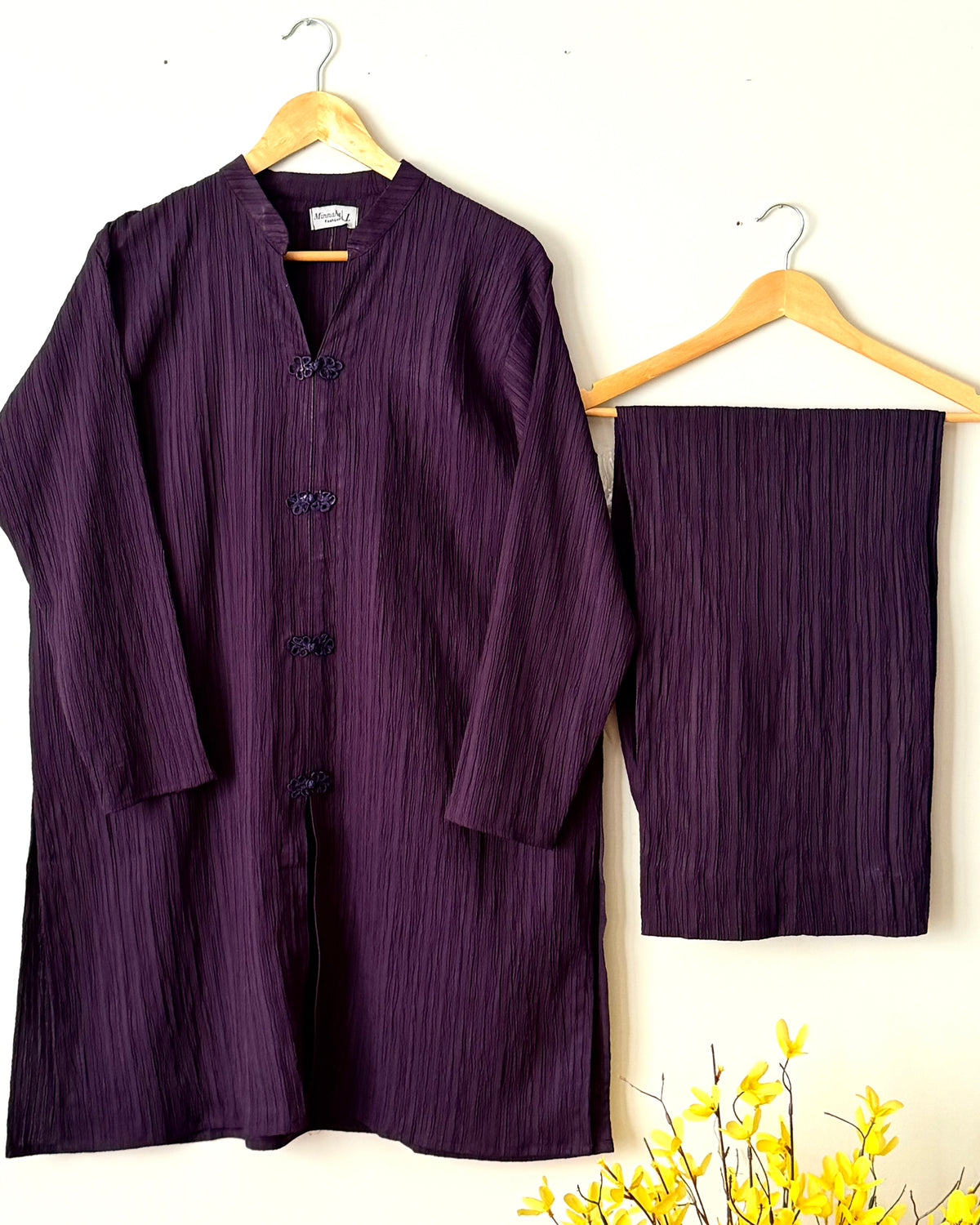 Crushed georgette - Purple