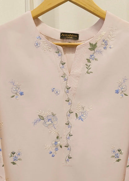 Embroidered Cambric suit- Agha noor
