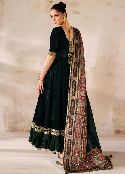 Velvet embroidered dress - Baroque