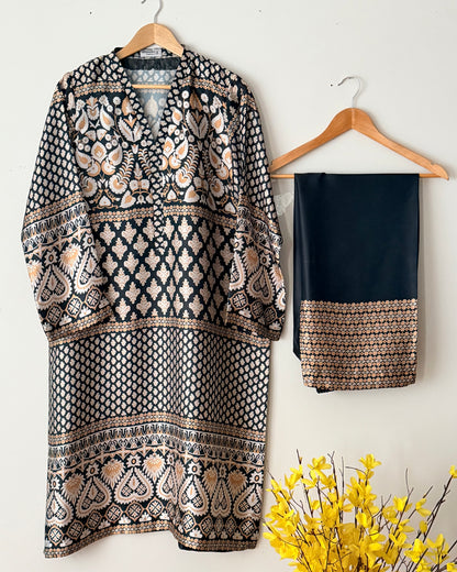 Printed silk