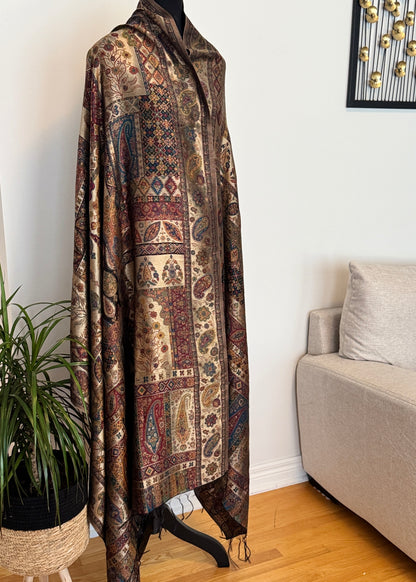 Moonlight Kani pashmina shawl