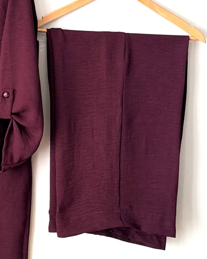 Cloud textured drape - Burgundy