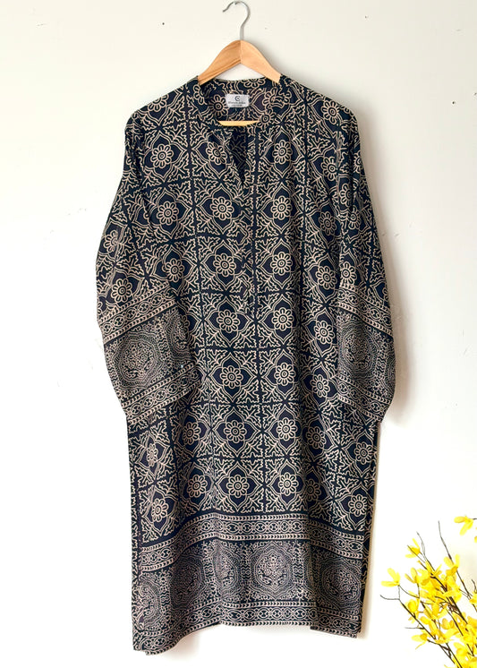 Ajrak printed shirt- Basic
