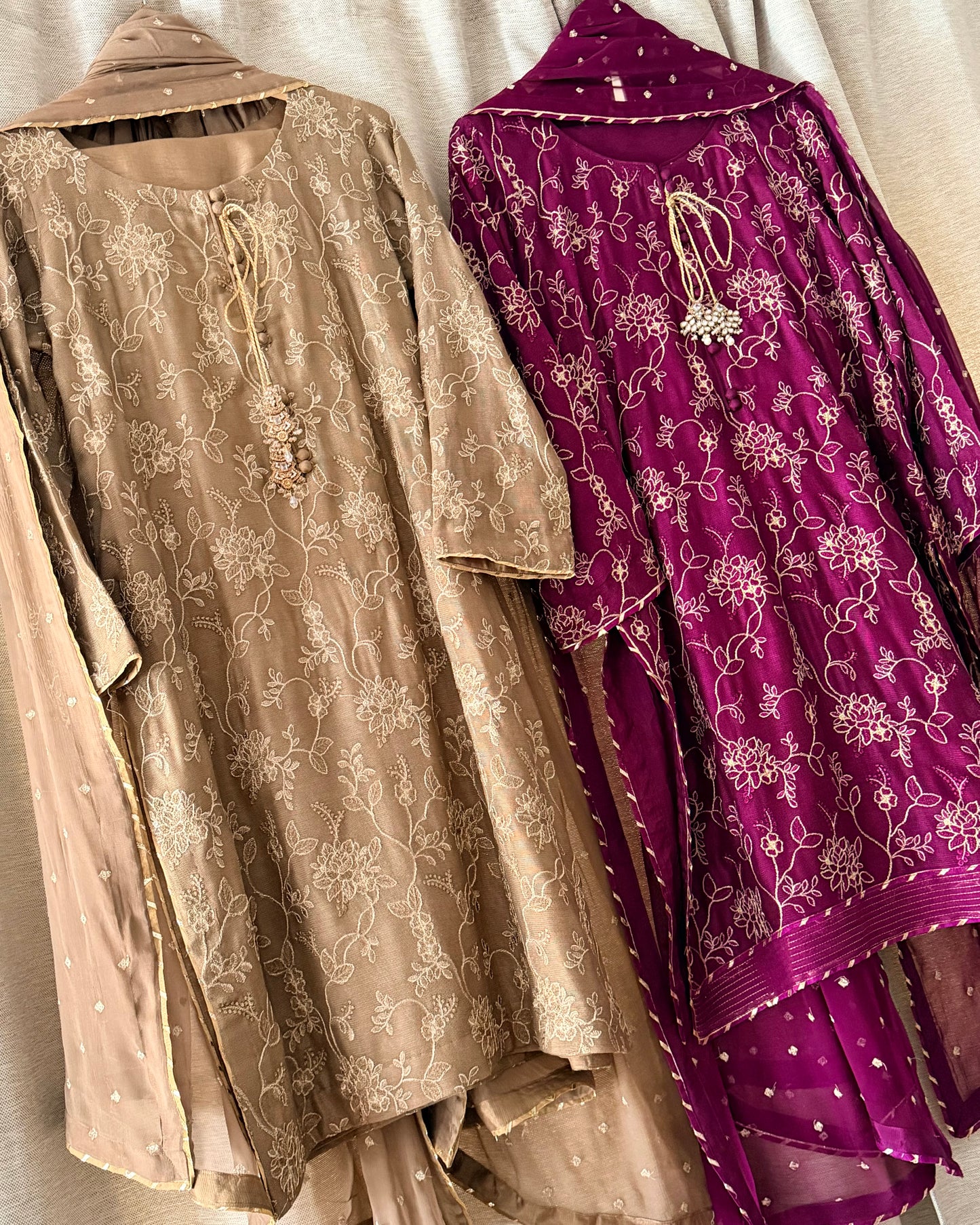 Sitara - Embroidered khaadi net
