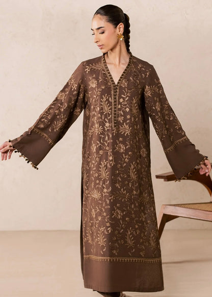 Embroidered karandi suit - Nureh