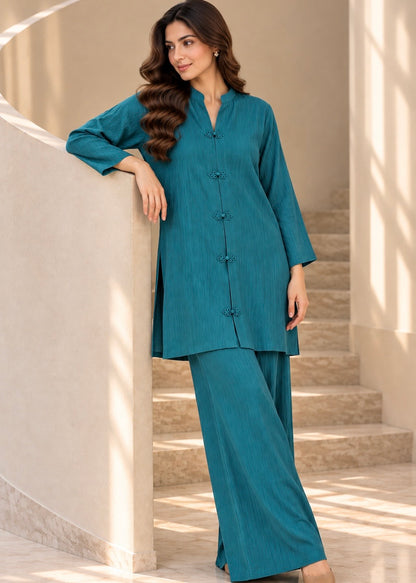 Crushed georgette - Teal