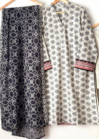 Printed lawn suit 07 - SAPPHIRE