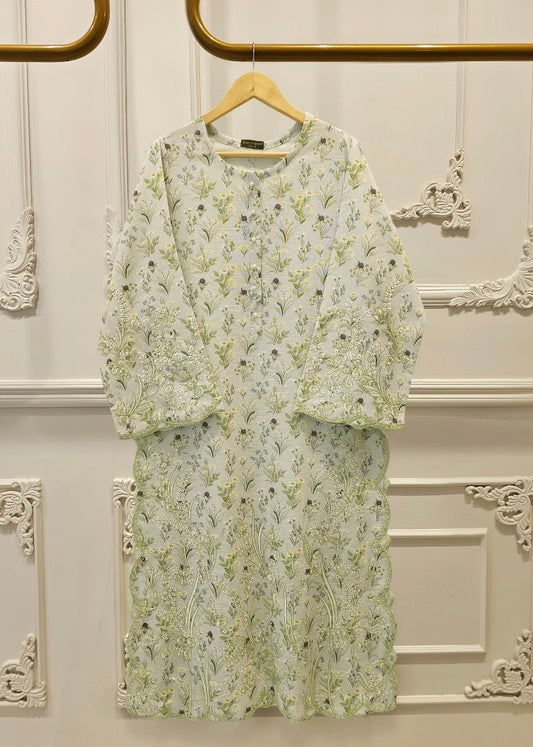 Embroidered khaddar - Agha noor