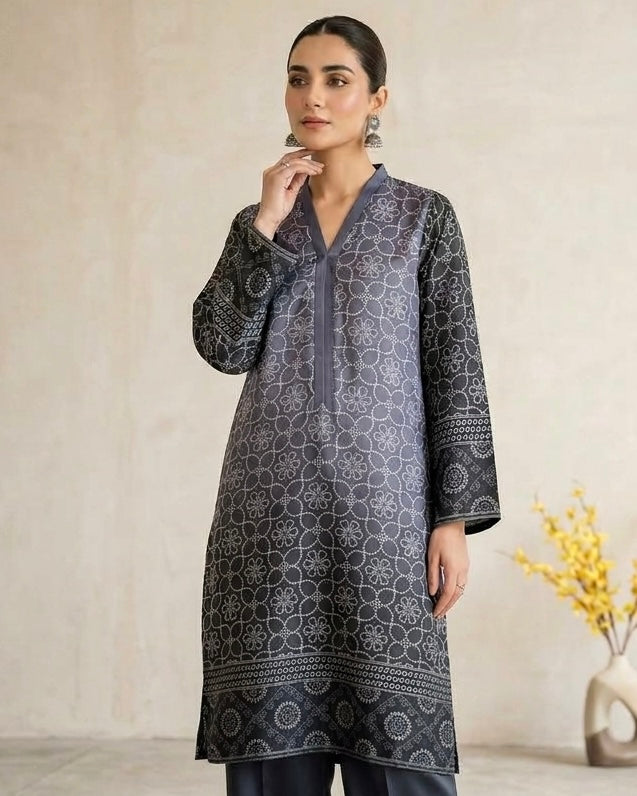 Printed silk