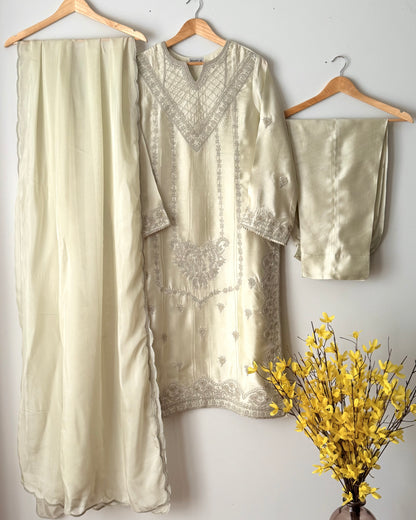 Bahar - Embroidered Sheesha silk