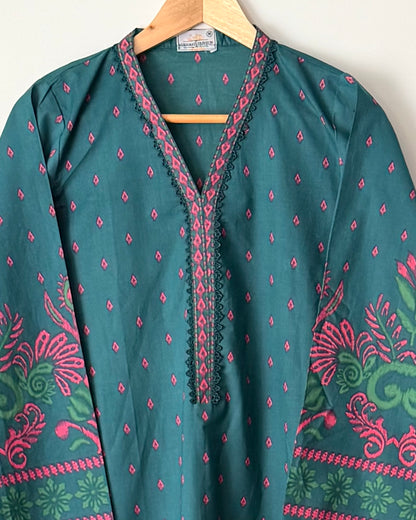 Printed lawn - Limelight