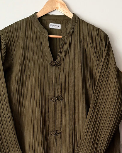 Crushed georgette - olive