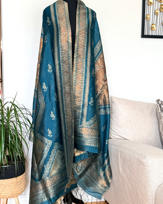 Moonlight Kani silk shawl