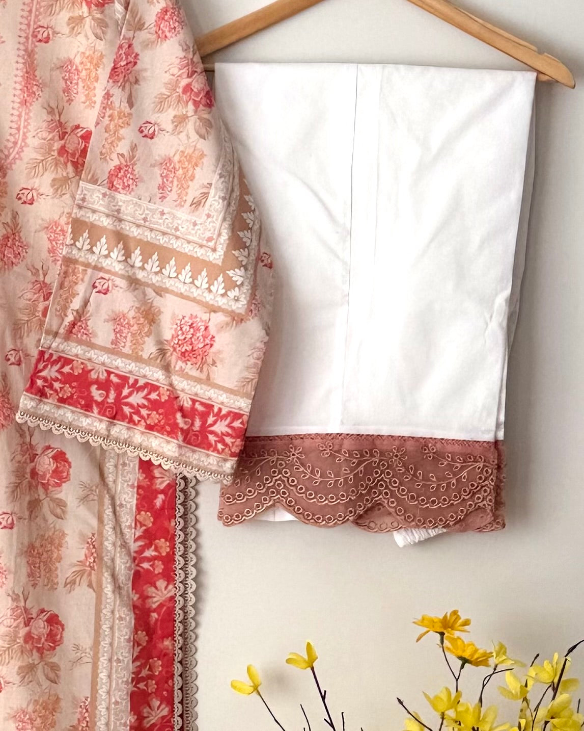Printed lawn suit  - Agha noor