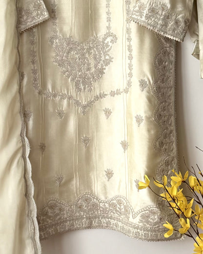 Bahar - Embroidered Sheesha silk