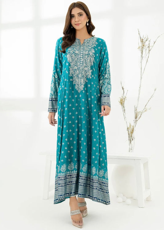 Lawn Embroided dress- Limelight