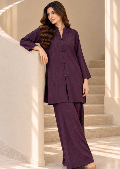 Crushed georgette - Purple