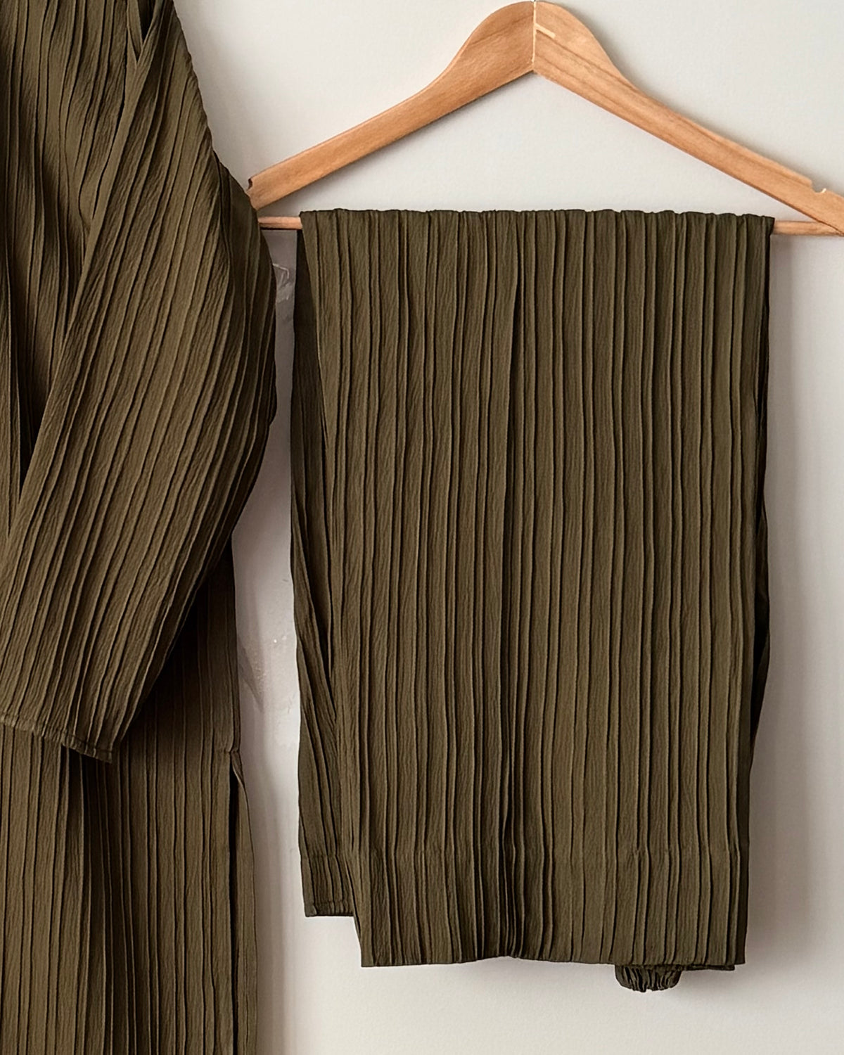 Crushed georgette - olive