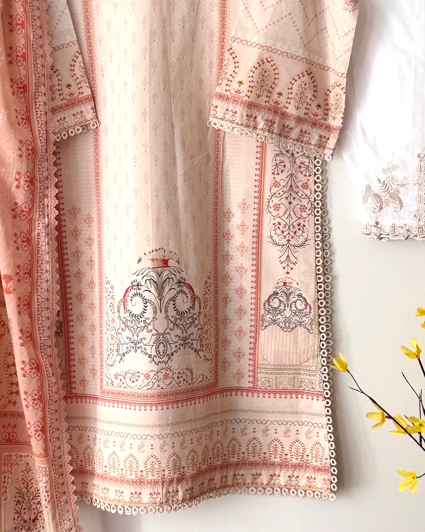 Printed lawn suit  - Agha noor