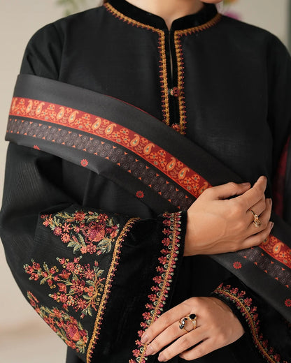 Light khaddar suit- Baroque