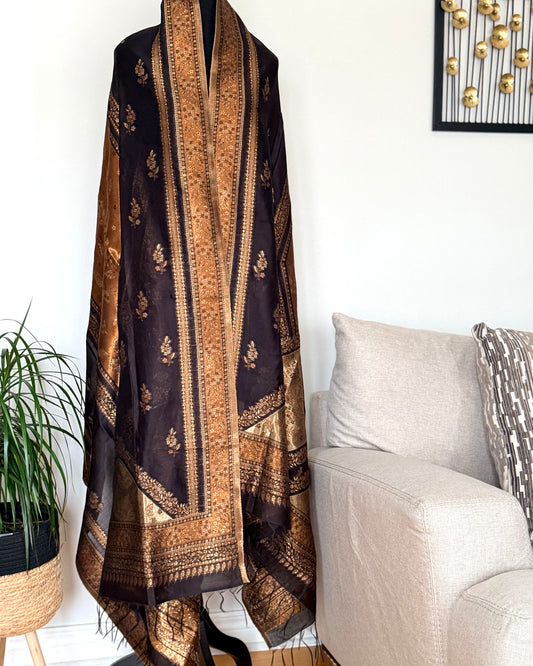 Moonlight Kani silk shawl
