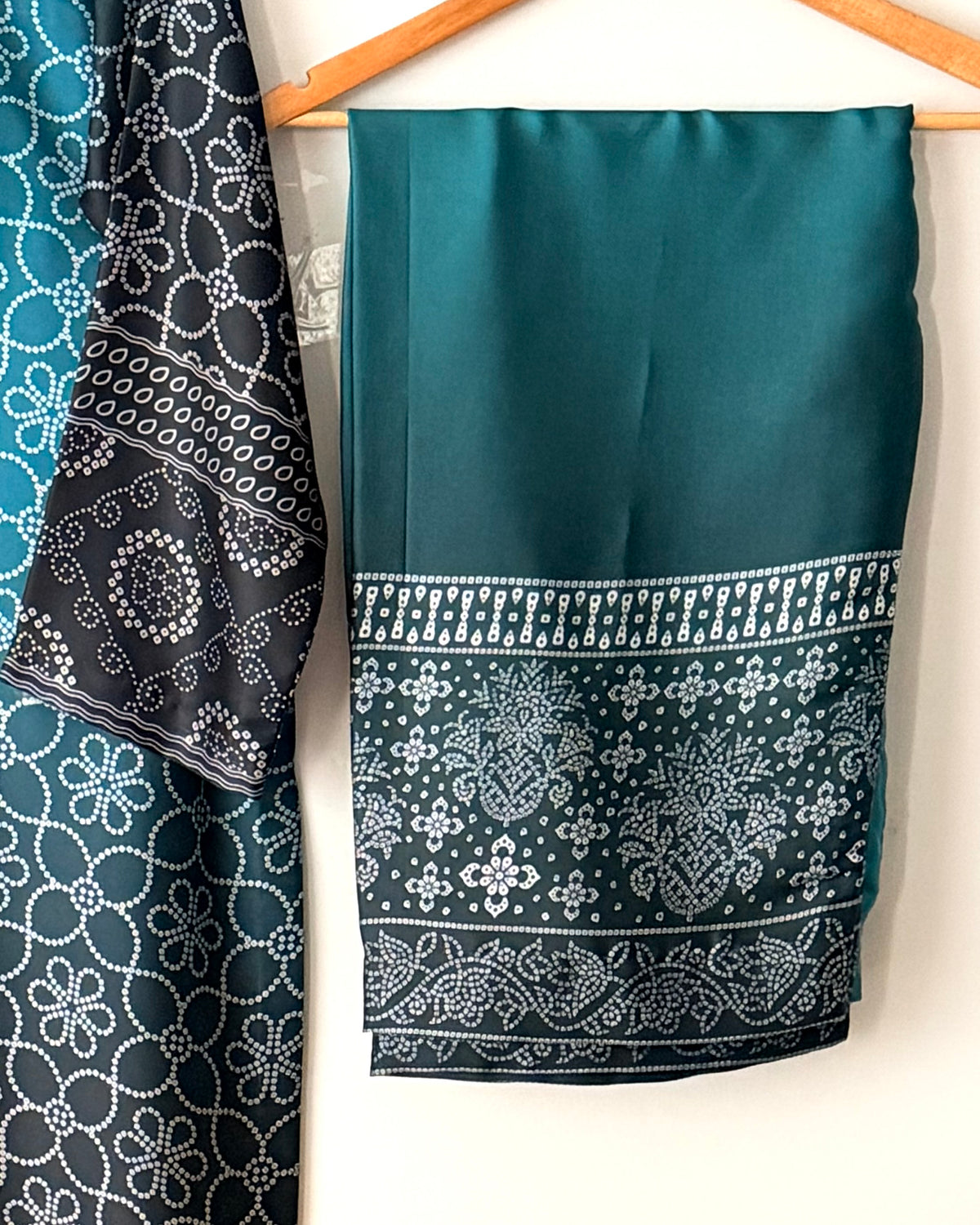 Printed silk