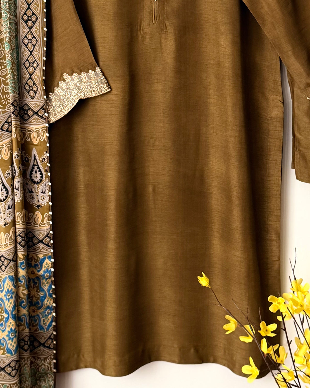 Zarqa - Korean raw silk suit