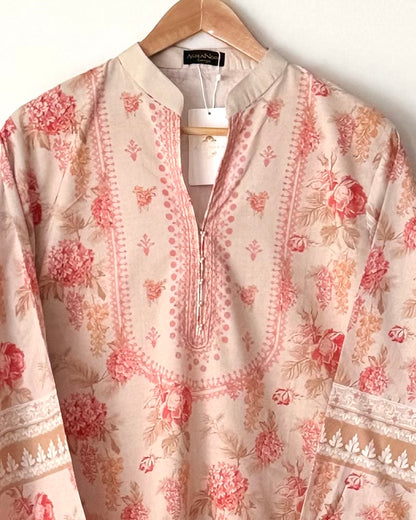 Printed lawn suit  - Agha noor