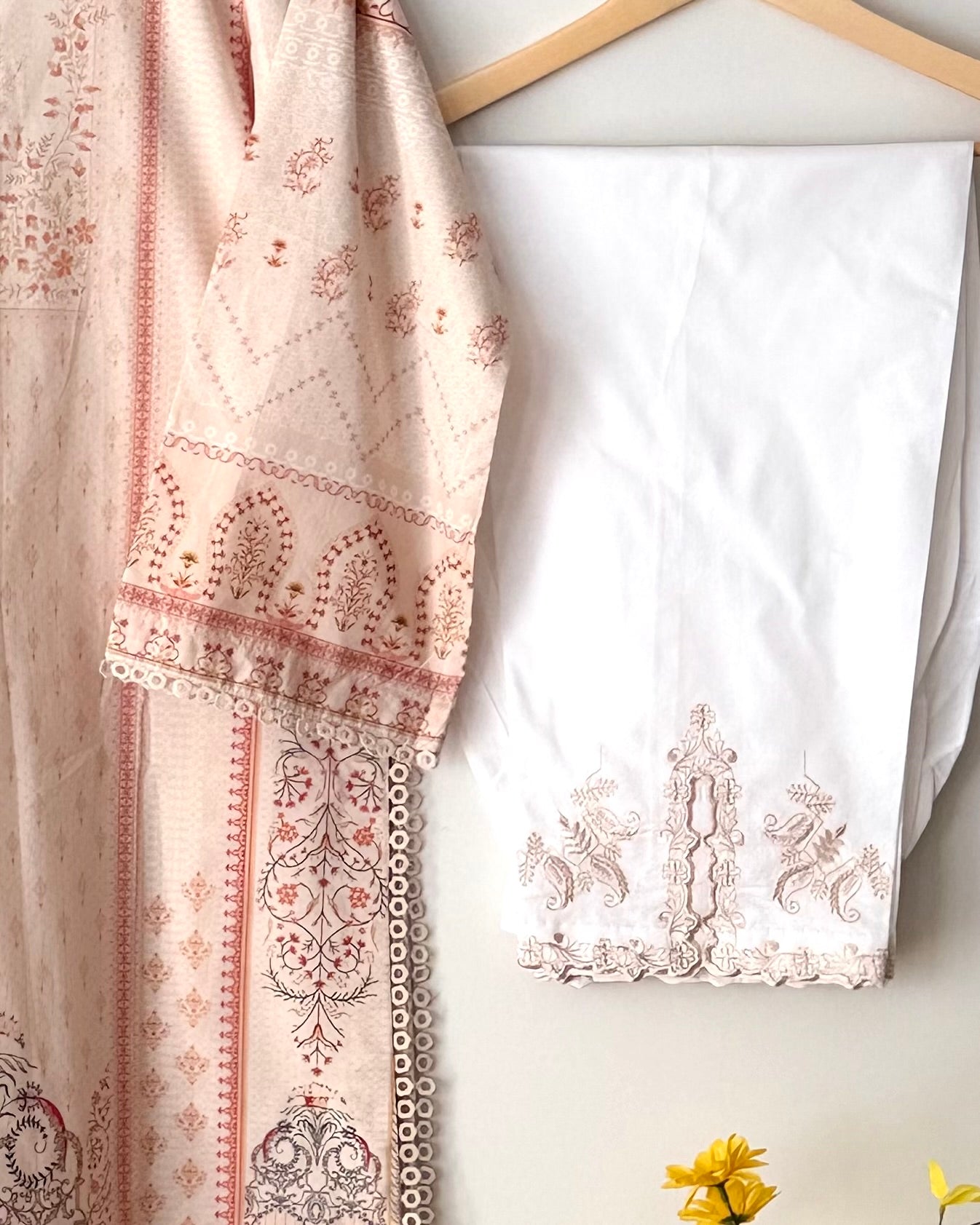 Printed lawn suit  - Agha noor