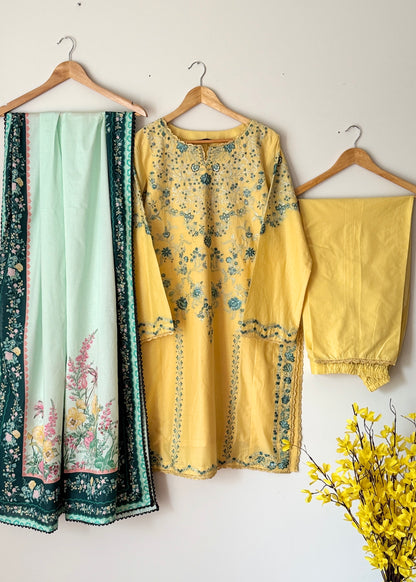 Lawn embroidered suit- Zara Shahjahan