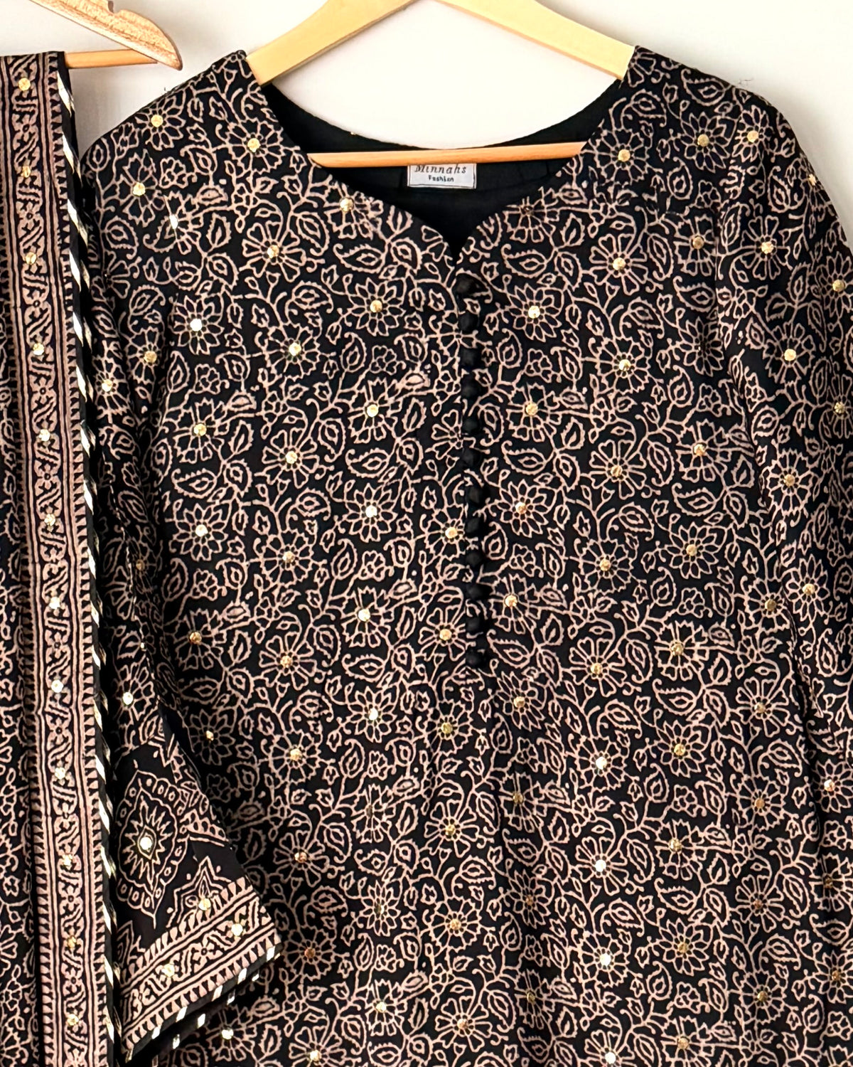 Ajrak Kamdani silk suit