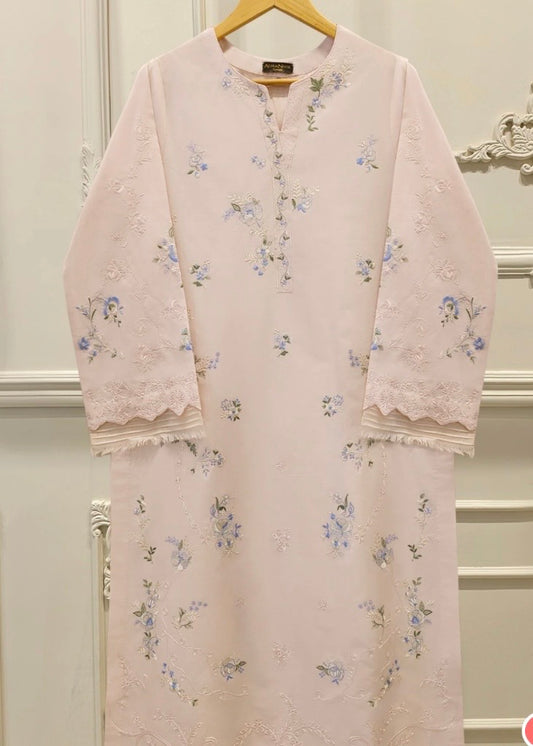 Embroidered Cambric suit- Agha noor