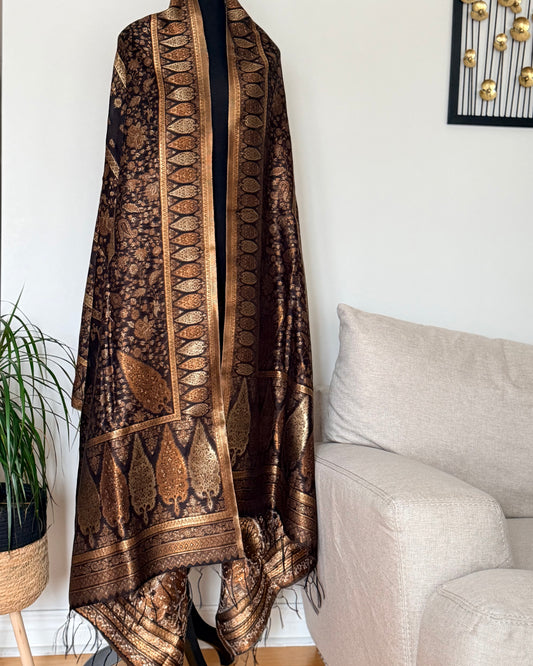 Moonlight Kani silk shawl
