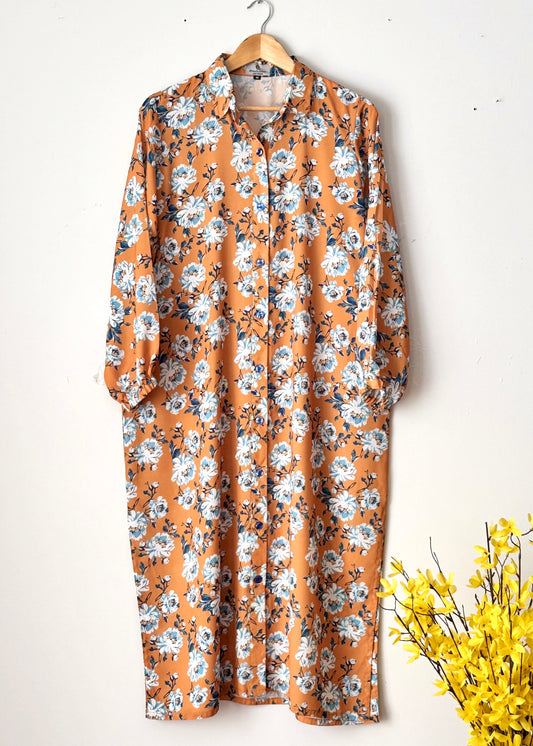 Printed georgette - long shirt