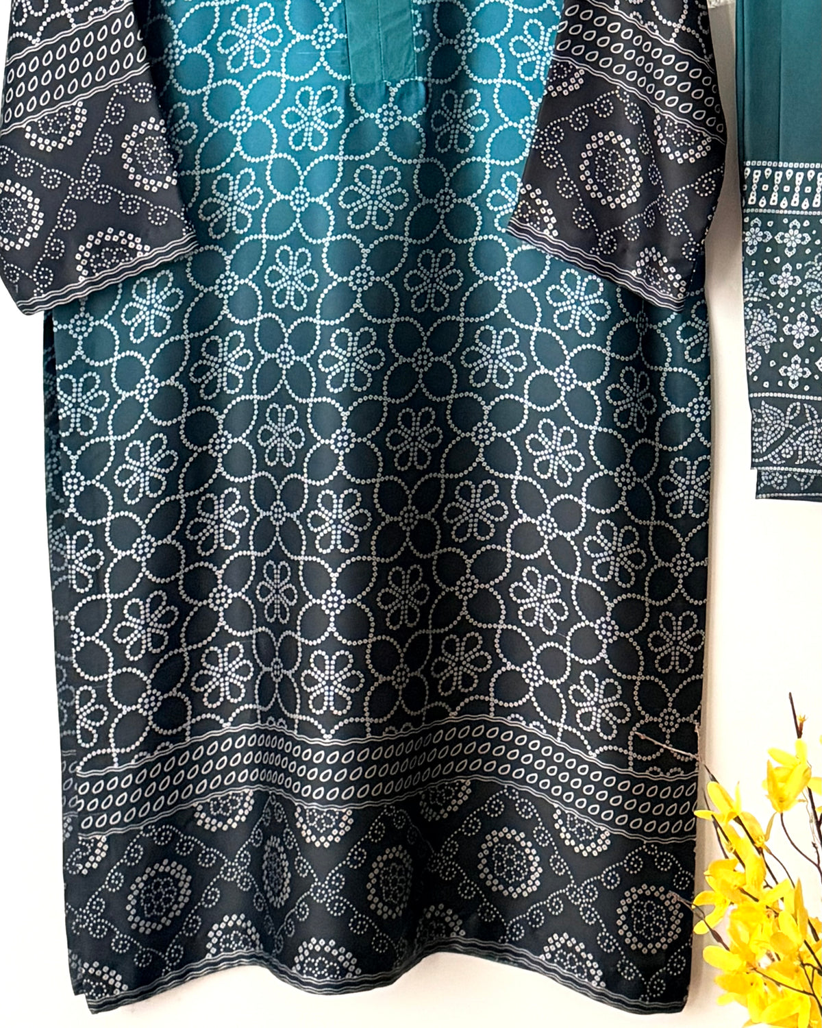 Printed silk