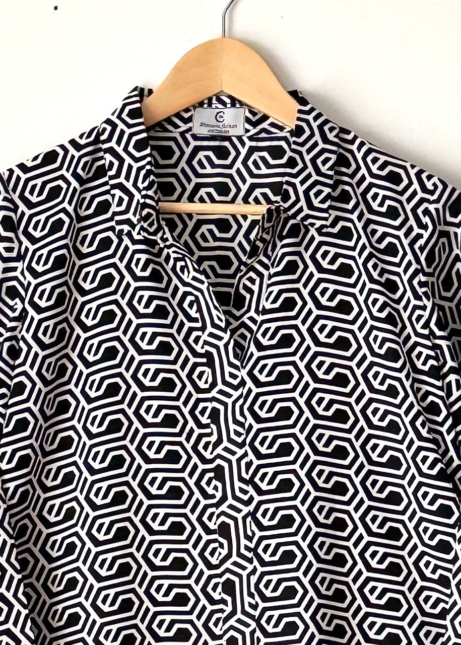 Printed georgette - long shirt