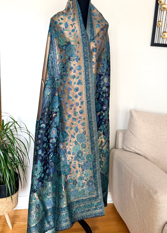 Moonlight Kani pashmina shawl