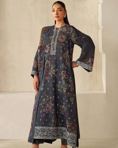 Khaddar embroidered suit - Baroque