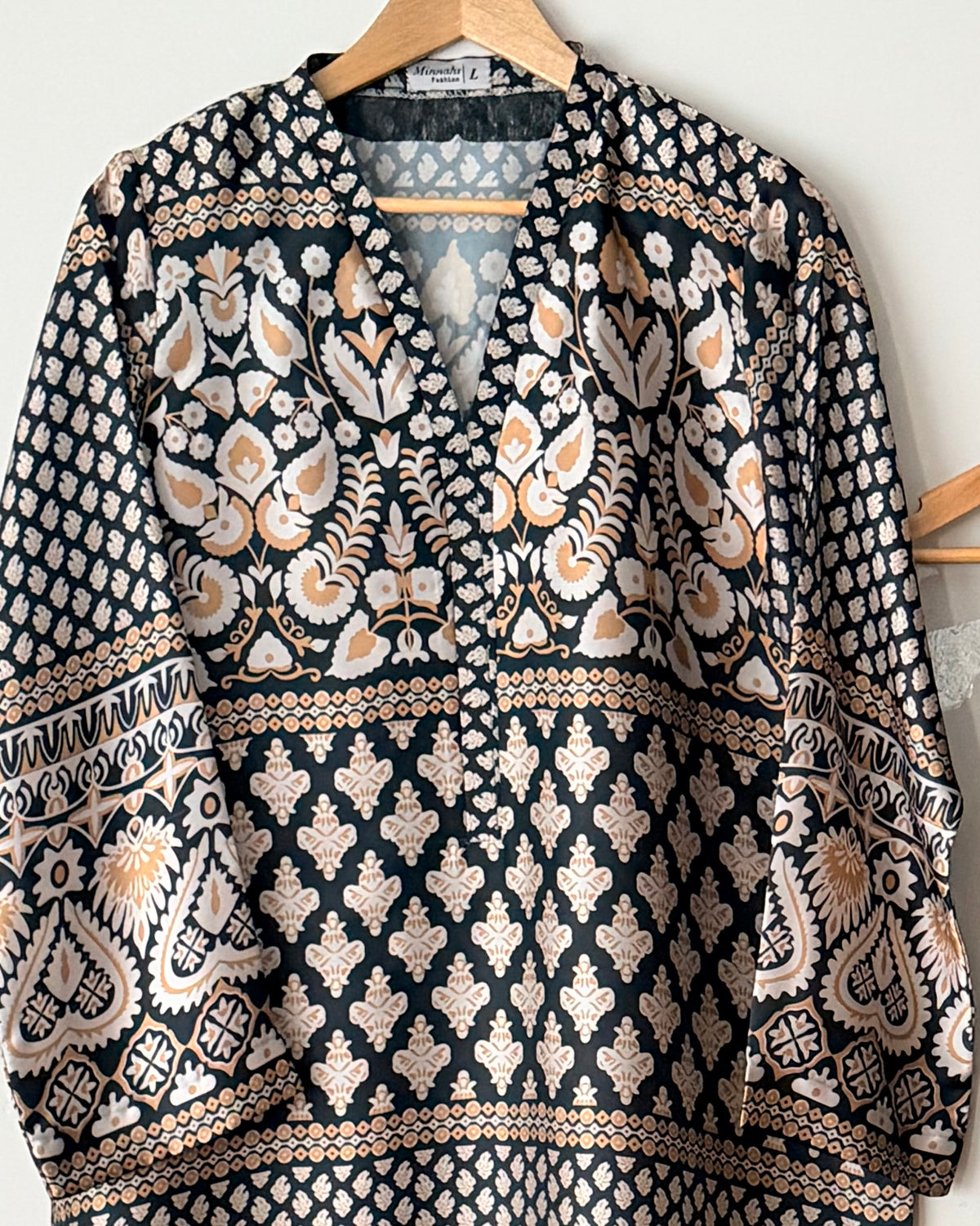Printed silk
