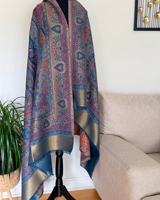 Kani woven jamawar shawl