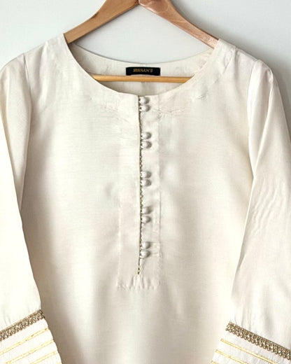 Pearl B - Korean raw silk