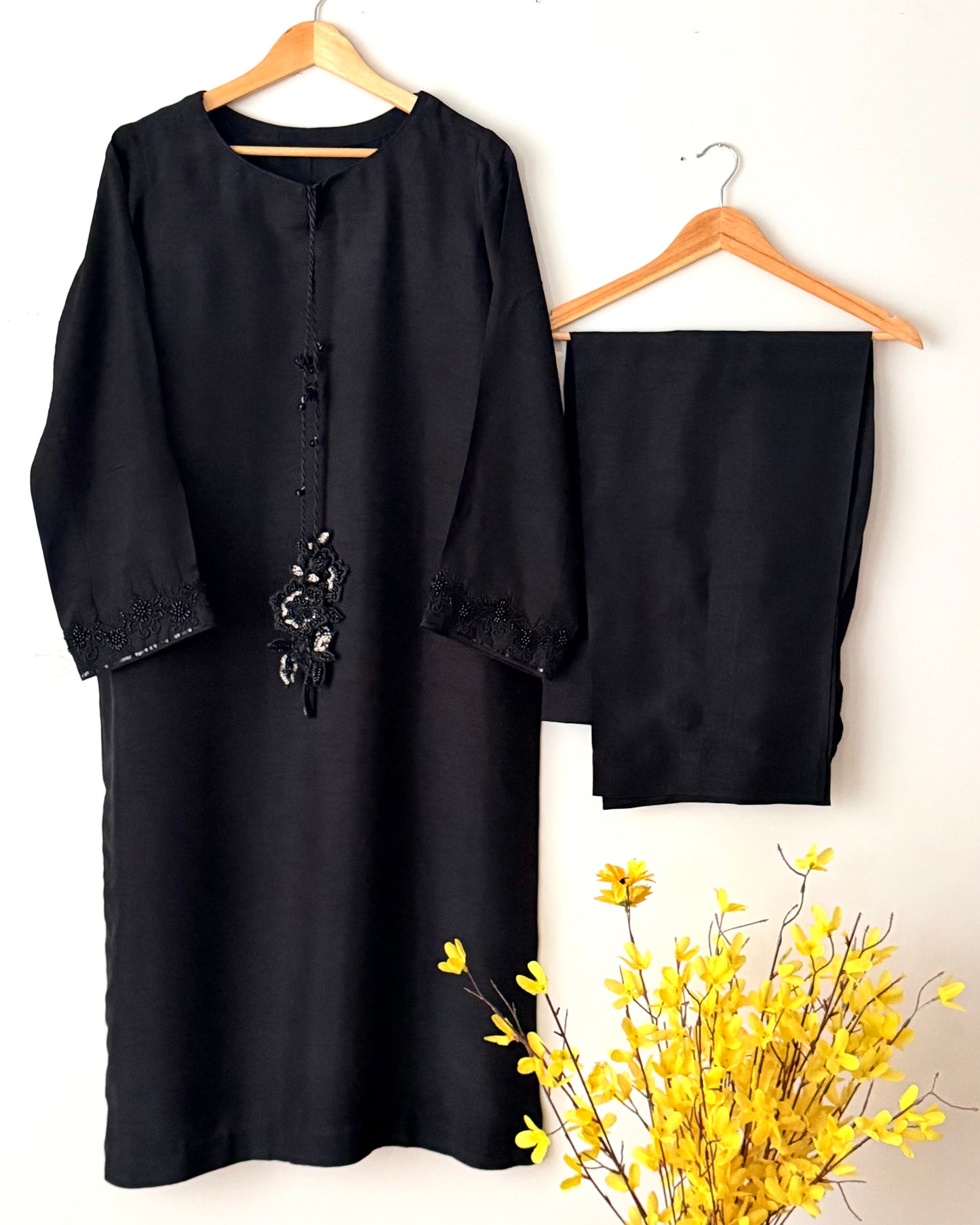 Noir - Korean raw silk