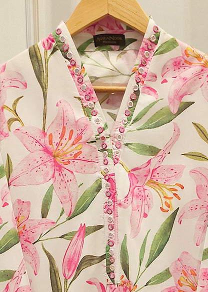 Cambric shirt - Agha noor