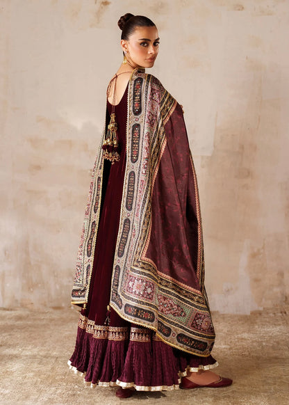 Velvet embroidered dress - Baroque