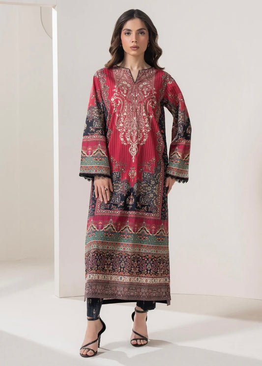 Lawn prined 2pc suit - Limelight