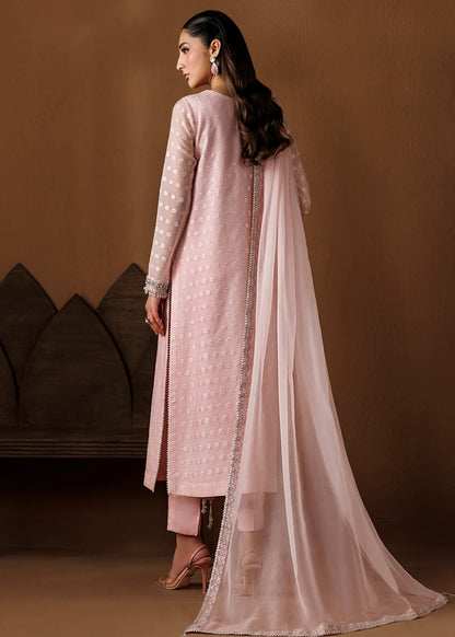 Cotton net  embroidered dress - Baroque