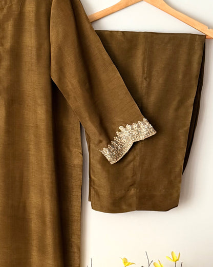 Zarqa - Korean raw silk suit