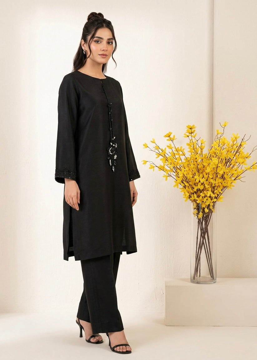 Noir - Korean raw silk